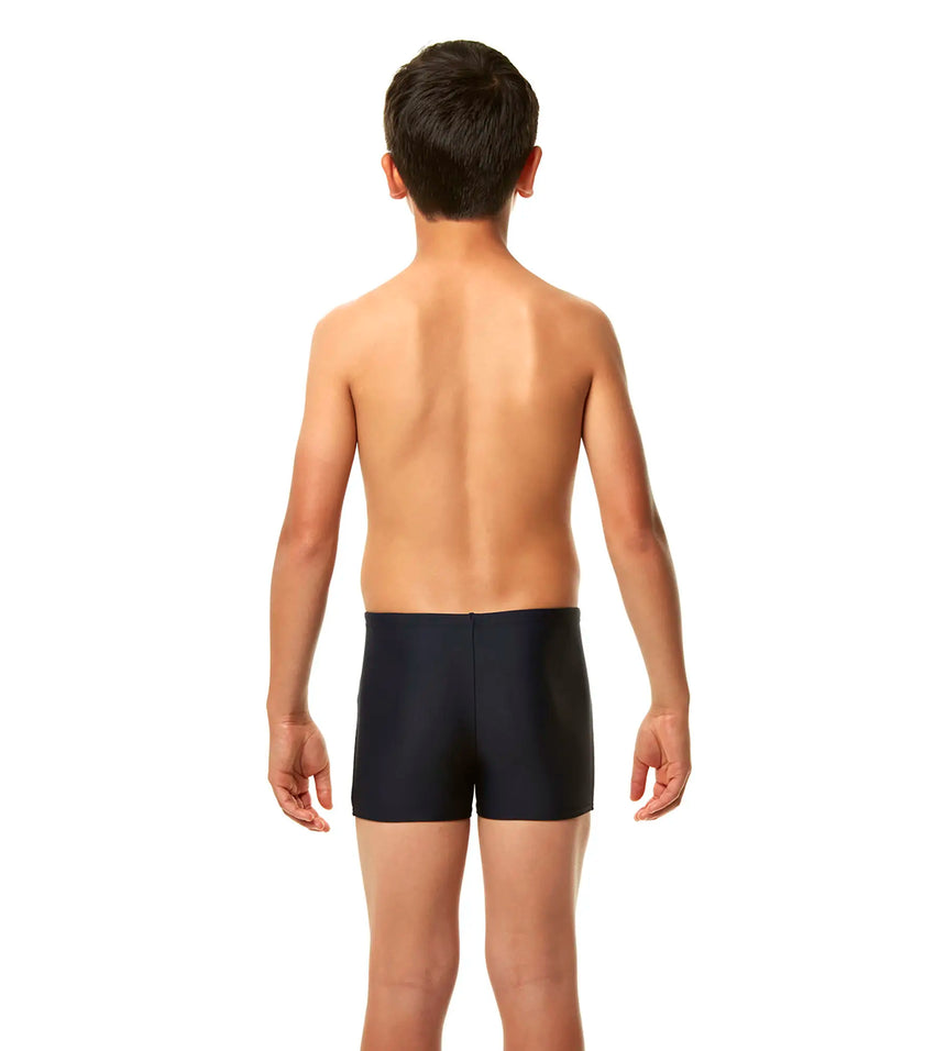 Boys Nylon Monogram Printed Aquashort - Navy & Spritz