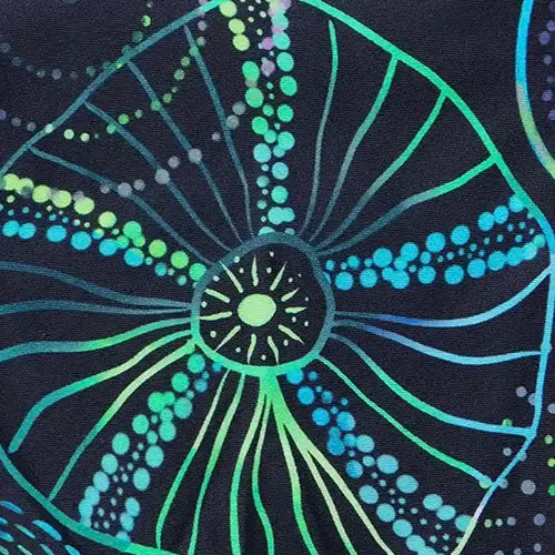 Boy's Endurance 10 Jelly Fish Panel Print Aquashort - True Navy & Aquarium