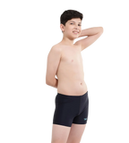 Boy's Endurance 10 Hyperboom Panel Print Aquashort - True Navy & Harlequin Green