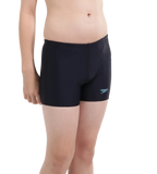 Boy's Endurance 10 Hyperboom Panel Print Aquashort - True Navy & Harlequin Green