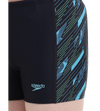 Boy's Endurance 10 Hyperboom Panel Print Aquashort - True Navy & Harlequin Green