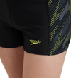 Boy's Endurance 10 Hyperboom Panel Print Aquashort - Black & Lemon Drizzle