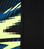 Boy's Endurance10 Hyperboom Panel Print Aquashort - Black, Turkish Sea & Hyper Yellow