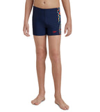 Boy's Endurance 10 Panel Print Aquashort - Navy & Pure Orange