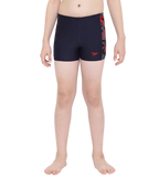 Boy's Endurance 10 Hyperboom Panel Aquashort - True Navy & Fed Red