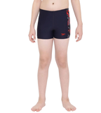 Boy's Endurance 10 Hyperboom Panel Aquashort - True Navy & Fed Red