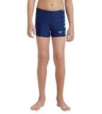 Boy's Endurance10 Hyperboom Panel Print Aquashort - Harmony, True Navy & Cobalt Pop
