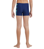 Boy's Endurance10 Hyperboom Panel Print Aquashort - Harmony, True Navy & Cobalt Pop