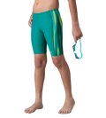 Boy's Endurance10 Side Panel Print Jammer - Kai Green & Lemon Drizzle