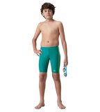 Boy's Endurance10 Side Panel Print Jammer - Kai Green & Lemon Drizzle