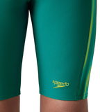 Boy's Endurance10 Side Panel Print Jammer - Kai Green & Lemon Drizzle