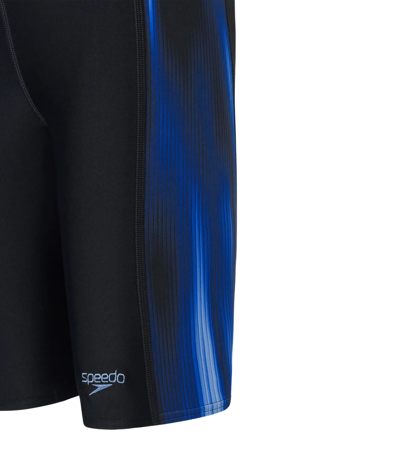Boy's Endurance10 Side Panel Print Jammer - True Navy & Periwinkle Blue