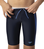 Boy's Endurance10 Side Panel Print Jammer - True Navy & Periwinkle Blue