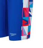 Boy's Endurabrite Side Panel Print Jammer - Deep Saffire & Periwinkle Blue
