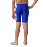 Boy's Endurabrite Side Panel Print Jammer - Deep Saffire & Periwinkle Blue