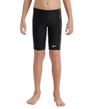 Boy's Endurance 10 Hyperboom Panel Print Jammer - Black & Lemon Drizzle