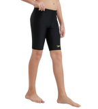 Boy's Endurance 10 Hyperboom Panel Print Jammer - Black & Lemon Drizzle