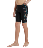 Boy's Endurance10 Side Panel Digital Print Jammer - Black, Anthracite & Arctic Glass