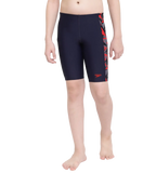 Boy's Endurance 10 Hyperboom Panel Print Jammer - True Navy & Fed Red