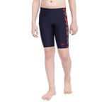 Boy's Endurance 10 Hyperboom Panel Print Jammer - True Navy & Fed Red