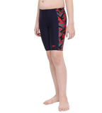 Boy's Endurance 10 Hyperboom Panel Print Jammer - True Navy & Fed Red