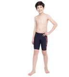 Boy's Endurance 10 Hyperboom Panel Print Jammer - True Navy & Fed Red