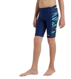 Boy's Endurance10 Side Panel Hyperboom Print Jammer - Harmony, True Navy & Cobalt Pop