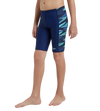 Boy's Endurance10 Side Panel Hyperboom Print Jammer - Harmony, True Navy & Cobalt Pop