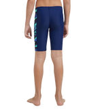 Boy's Endurance10 Side Panel Hyperboom Print Jammer - Harmony, True Navy & Cobalt Pop