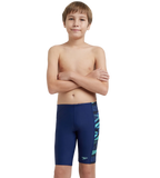 Boy's Endurance10 Side Panel Hyperboom Print Jammer - Harmony, True Navy & Cobalt Pop