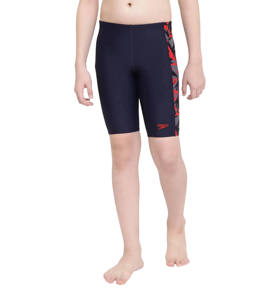 Men's Endurance+ Logo Graphic Splice Aquashort - Black & Fluo Green