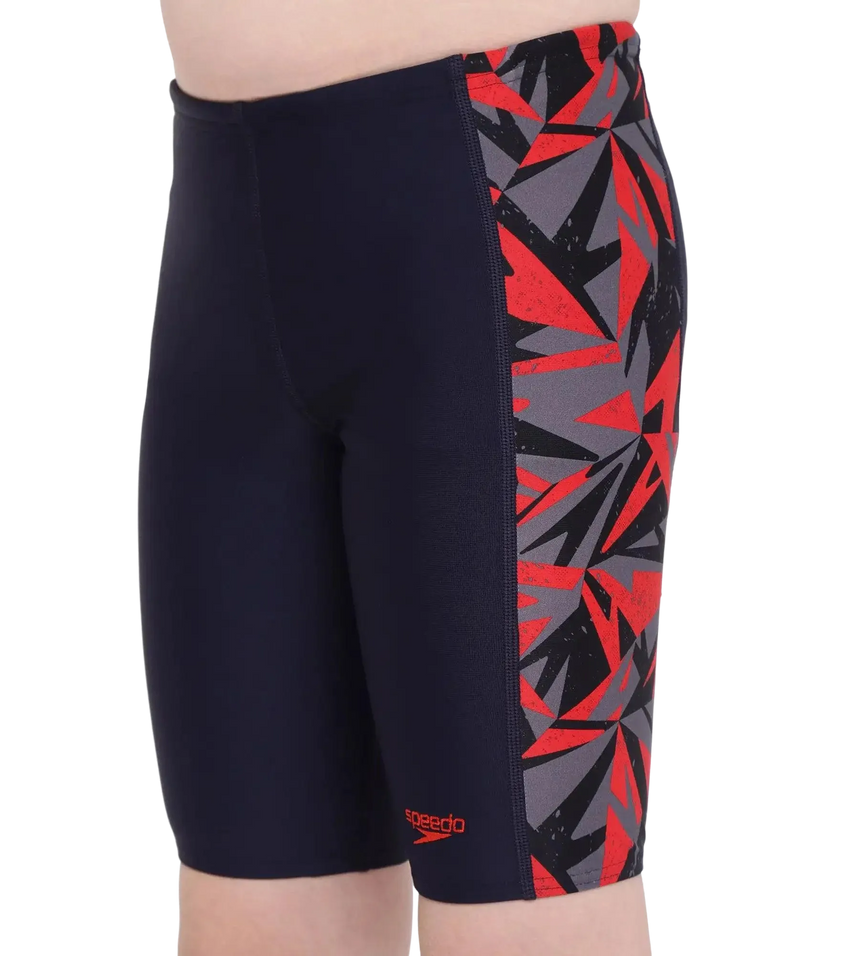 Men's Endurance+ Logo Graphic Splice Aquashort - Black & Fluo Green