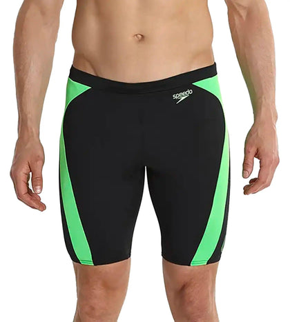 Men's Endurance Logo Graphic Splice Jammer - Black & Fluo Green_1