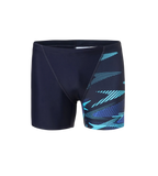 Men's Endurance10 Hyperboom Print V-Cut Aquashort - True Navy, Cobalt Pop & Picton Blue
