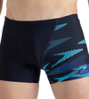 Men's Endurance10 Hyperboom Print V-Cut Aquashort - True Navy, Cobalt Pop & Picton Blue