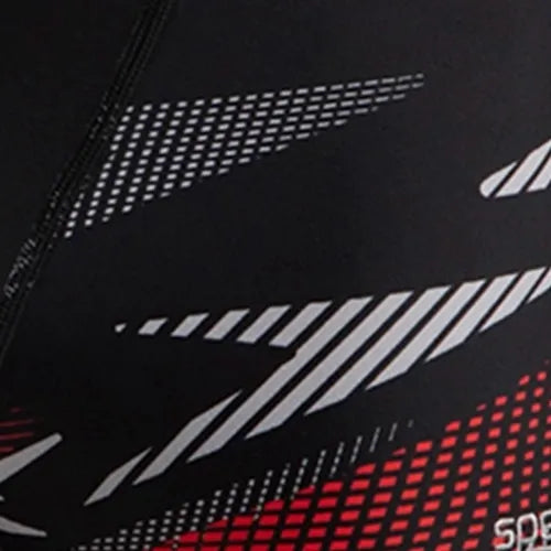 Men's Endurance10 Hyperboom Print V-Cut Aquashort - Black, High Risk Red & Monument