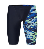 Men's Endurance10 Hyperboom Print V-Cut Jammer - True Navy & Deep Saffire