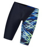 Men's Endurance10 Hyperboom Print V-Cut Jammer - True Navy & Deep Saffire