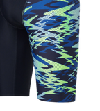 Men's Endurance10 Hyperboom Print V-Cut Jammer - True Navy & Deep Saffire