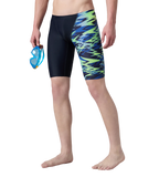 Men's Endurance10 Hyperboom Print V-Cut Jammer - True Navy & Deep Saffire