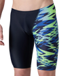 Men's Endurance10 Hyperboom Print V-Cut Jammer - True Navy & Deep Saffire
