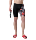 Men's Endurance10 Hyperboom Print V-Cut Jammer - Black & High Risk Red