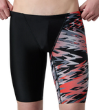 Men's Endurance10 Hyperboom Print V-Cut Jammer - Black & High Risk Red