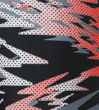 Men's Endurance10 Hyperboom Print V-Cut Jammer - Black & High Risk Red