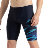 Men's Endurance10 Hyperboom Print V-Cut Jammer - True Navy, Cobalt Pop & Picton Blue