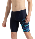 Men's Endurance10 Hyperboom Print V-Cut Jammer - True Navy, Cobalt Pop & Picton Blue