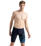 Men's Endurance10 Hyperboom Print V-Cut Jammer - True Navy, Cobalt Pop & Picton Blue