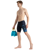 Men's Endurance10 Hyperboom Print V-Cut Jammer - True Navy, Cobalt Pop & Picton Blue