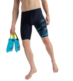 Men's Endurance10 Hyperboom Print V-Cut Jammer - True Navy, Cobalt Pop & Picton Blue