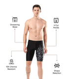 Men's Endurance 10 Hyperboom V Cut Jammer - Black & Oxid Grey